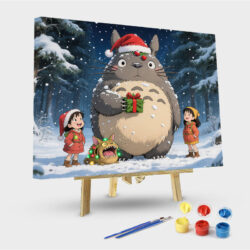 My Neighbor Totoro - Totoro, Satsuki & Mei - Verschneiter Wald